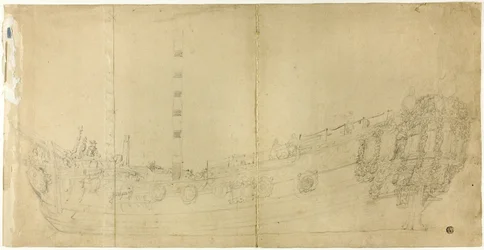 Disegno del costruttore navale per un galeone olandese