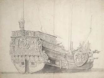 Ritratto di uno yacht di un principe olandese, c.1660