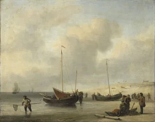 Barche da pesca a terra
