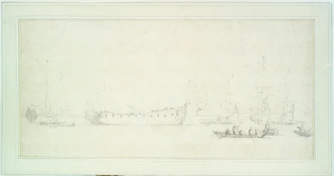 Il varo di una nave inglese, probabilmente la 