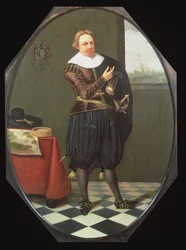 Ritratto di un marinaio in un interno