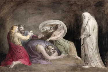 La strega di Endor evoca lo spirito di Samuele