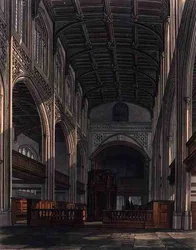 Interno della Chiesa di Santa Maria, Cambridge, da 