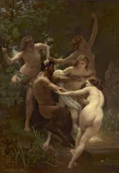 Ninfe e satiro, 1873