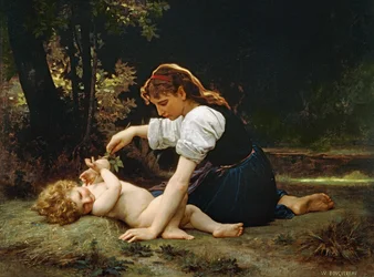 Giovane donna e bambino, 1881