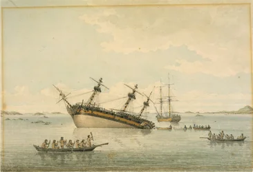 La scoperta sulle rocce, Queen Charlotte