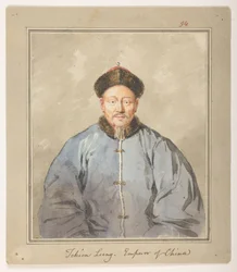 WD 959 sezione 1 f.94, Tchien Lung, Imperatore della Cina, c1793. Ritratto dell