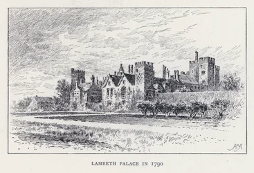 Palazzo di Lambeth nel 1790 (incisione)