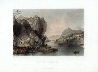 Miniere di carbone a Ying-Tih, Cina, c1840