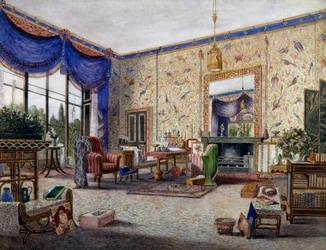 Salotto a Middleton Park, di William Alfred Delamotte