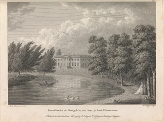Broadlands in Hampshire, la Residenza di Lord Palmerston, tavola 1; pagina 42 (Volume Uno)