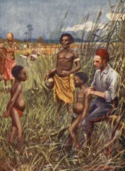 Illustrazione per la vita del generale Gordon (litografia a colori)