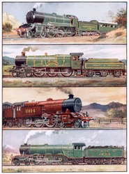 Mostri levrieri delle rotaie (litografia a colori)