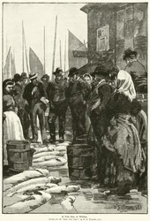 Una vendita di pesce a Whitby