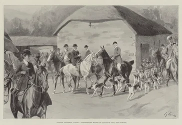 Cani, Signori, per favore, sguinzagliando i cani a Cloutsham Farm, vicino a Porlock