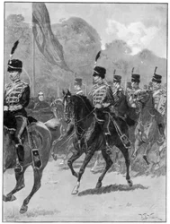 Revisione della 1ª Brigata Yeomanry da parte della regina nel Parco di Windsor, 1894