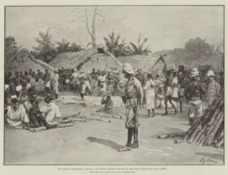 La spedizione Ashanti, Akroful, la seconda stazione di sosta sulla marcia da Cape Coast Castle