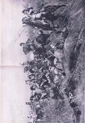 Il Black Watch alla Battaglia di Quatre Bras, 16 giugno 1815, illustrazione da British Battles on Land and Sea, 1915