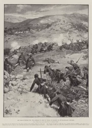 La guerra greco-turca, lo scontro di Mont St Elias, a Nazaros, sulla frontiera macedone
