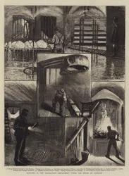 Schizzi nel Dipartimento di Ventilazione sotto la Camera dei Comuni