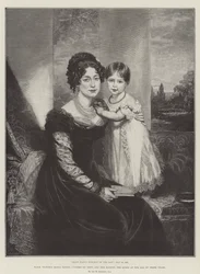 HRH Victoria Maria Louisa, Duchessa di Kent, e Sua Maestà la Regina all