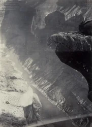 Sguardo a sud verso il Grand Cañon, fiume Colorado, attraversamento di Sheavwitz