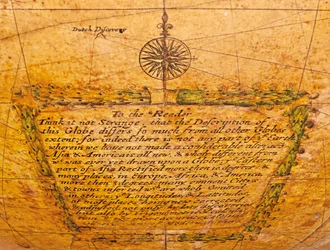 Primo Globo Terrestre Inglese, c.1673