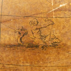 Globo terrestre inglese antico, c.1673