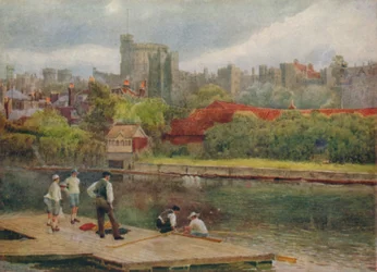 Il castello dalle zattere, c1900