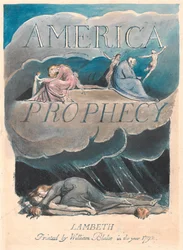 America. Una Profezia, Tavola 2, Pagina del Titolo