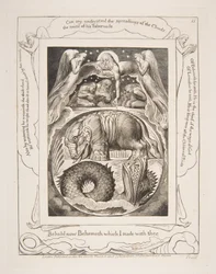 Behemoth e Leviathan, dalle Illustrazioni del Libro di Giobbe, 1825-26