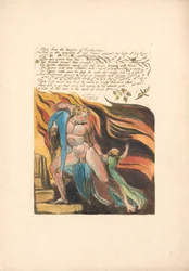 Europa. Una Profezia, Tavola 17, Sparato dalle altezze . . . .  (Bentley 18)