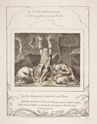 La Disperazione di Giobbe, da Illustrazioni del Libro di Giobbe, 1825-26