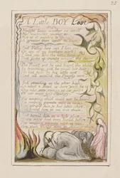 Un piccolo ragazzo perduto: tavola 53 da Songs of Innocence and of Experience (copia R) c.1802-08