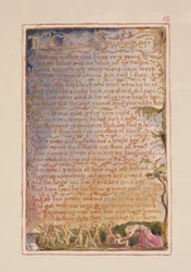 Lo spazzacamino: tavola 12 da Songs of Innocence and of Experience (copia AA) c.1815-26