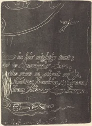 Ristampa da frammento di lastra cancellata per A Prophecy, 1793
