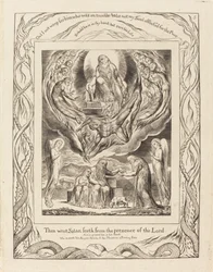 Satana che esce dalla presenza del Signore