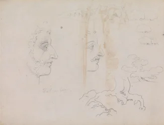 Foglio dal Taccuino di Schizzi Blake-Varley del 1819, Pagine 37 e 38