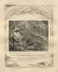 Il Libro di Giobbe: Pl. 13, Allora il Signore rispose a Giobbe dal turbine, 1825