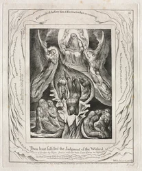 Il Libro di Giobbe: Tav. 16, Hai compiuto il Giudizio degli Empi, 1825