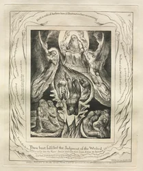 Il libro di Giobbe: Pl. 16, Hai adempiuto il giudizio degli empi, 1825