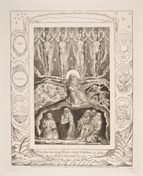 La Creazione, da Illustrazioni del Libro di Giobbe, 1825-26