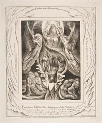 La caduta di Satana, dalle Illustrazioni del Libro di Giobbe