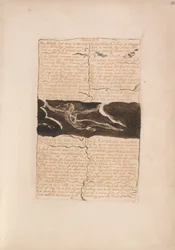 Il Primo Libro di Urizen, Tavola 16, Due narici piegate verso il profondo.... (Bentley 13)