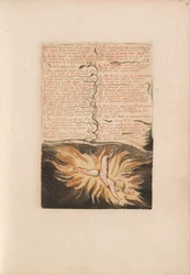 Il Primo Libro di Urizen, Tavola 22, Steso per un