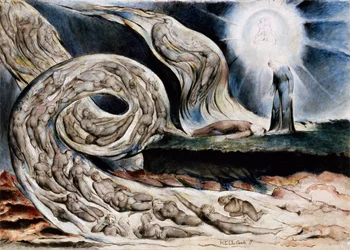 Il cerchio dei lussuriosi o Il turbine degli amanti, Francesca da Rimini e Paolo Malatesta, dall