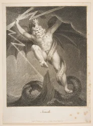 Tornado-Zeus che combatte Tifone, Erasmus Darwin, Il Giardino Botanico