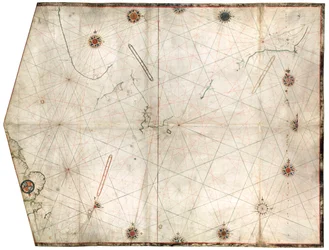Carta portolana costruita da William Borough che mostra l