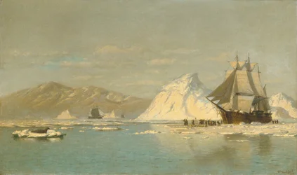Al largo della Groenlandia—Baleniere in cerca di acque aperte