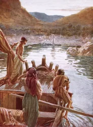Gesù si mostra a Pietro e altri sul Mare di Galilea